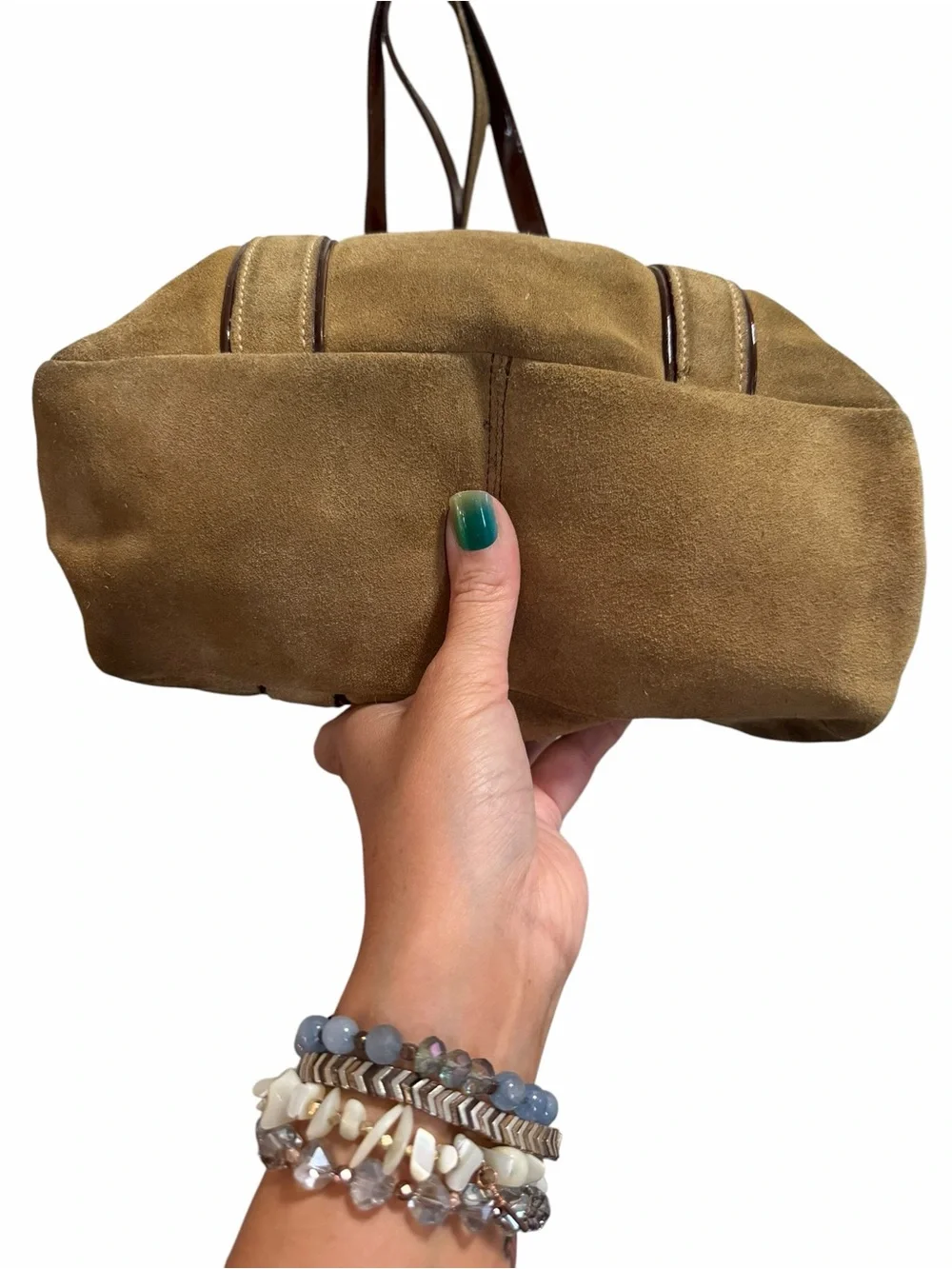Coach Y2K Suede Hampton Tote Bag